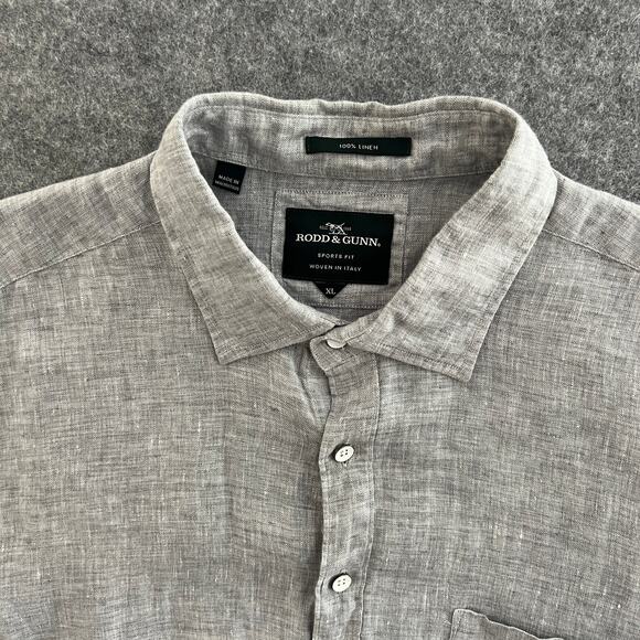 Rodd & Gunn Sports Fit Mens Short Sleeve Linen Button Up Shirt | Size: XL - Picture 2 of 7